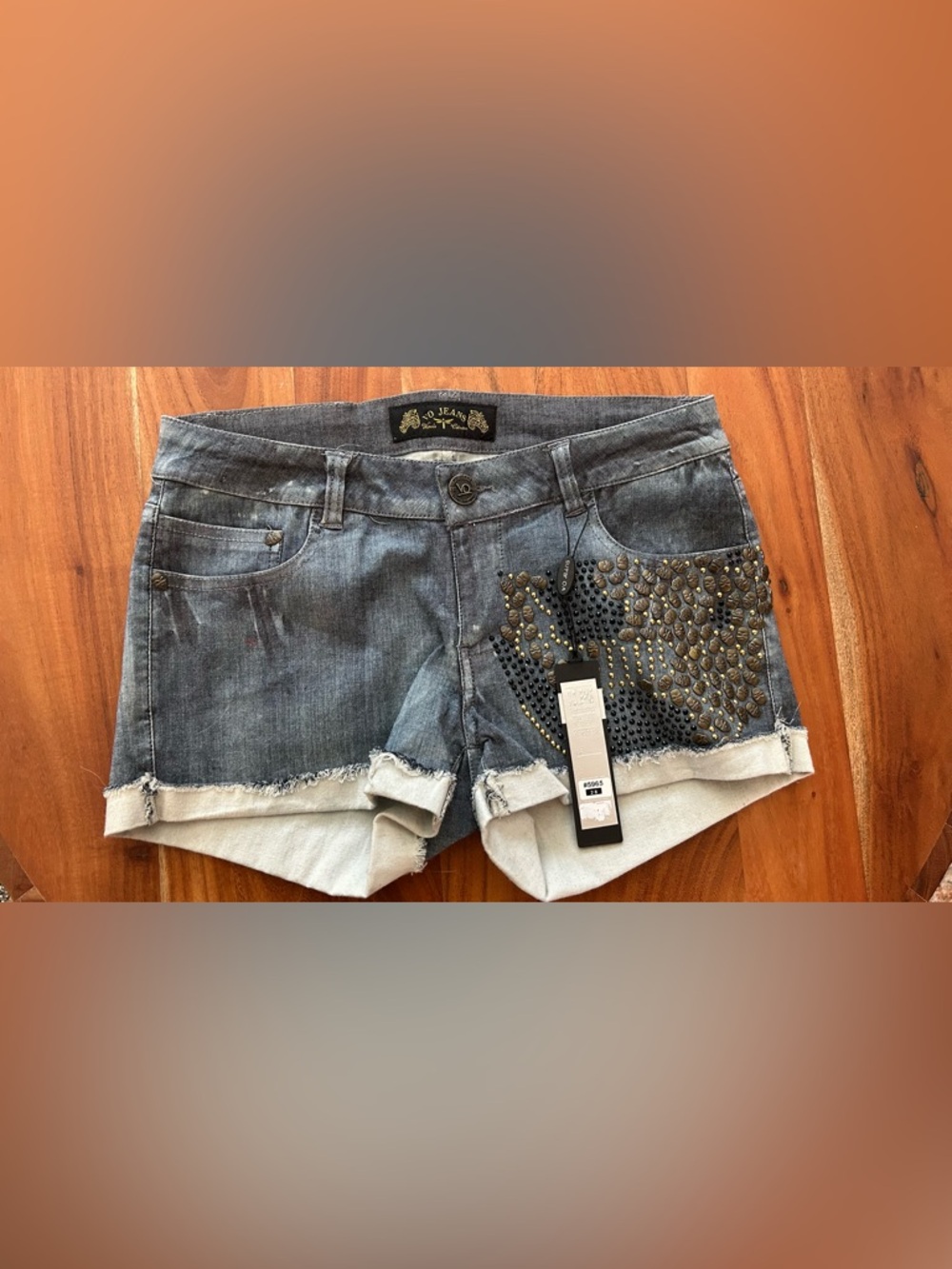 Embellished Denim Women’s Shorts - NWT, Sz 28